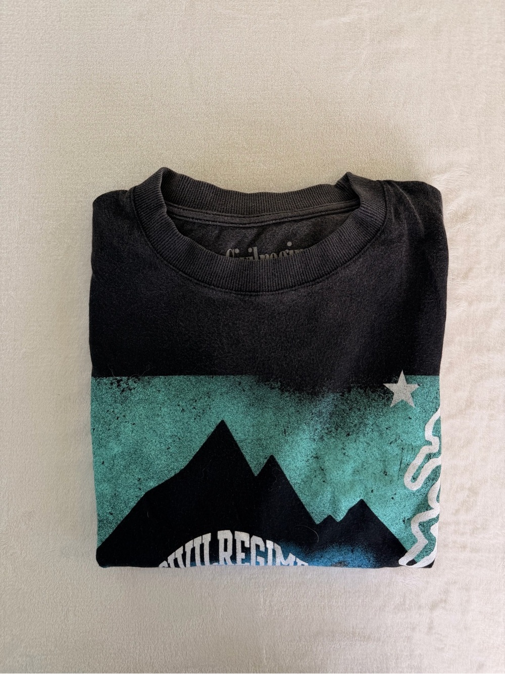 Civil Regime Men's Large Oversized Fit Tee T-Shirt Vintage Dead Stock - Picture 3 of 3